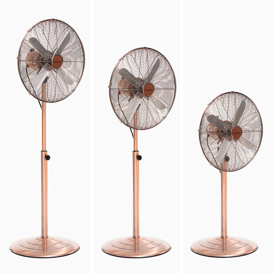 Freistehender Ventilator Copper Retro InnovaGoods Ø 40 cm 55W