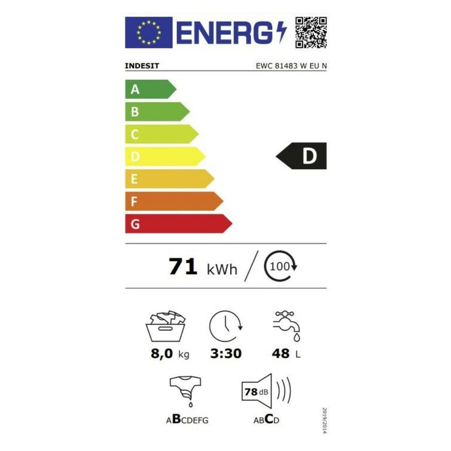 Waschmaschine Indesit EWC81483WEU  8 kg 1400 rpm Weiß